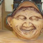 Face Pot by Connie Cox